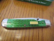 Case XX 2010 Green Bone John Deere Trapperlock Pattern # 6154L SS
