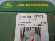 Case XX 2010 Green Bone John Deere Trapperlock Pattern # 6154L SS
