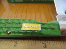 Case XX 2010 Green Bone John Deere Trapperlock Pattern # 6154L SS
