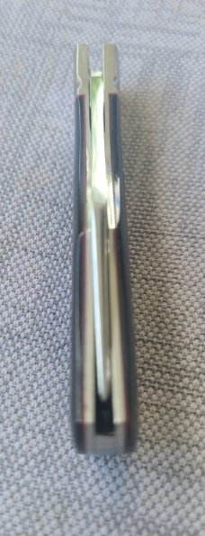 Robbie Ferreira Buffalo Horn Lanny...Buff Shield....N690..4".. fluted bolsters ..Ostrich slip