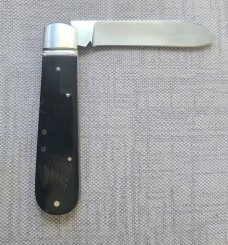 Robbie Ferreira Buffalo Horn Spear Jack ...Shield....N690..4".. fluted bolsters ..Ostrich slip