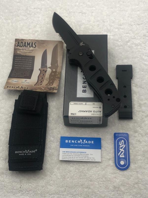 Benchmade Classic 2750SBK Auto Adamas-Discontinued New In Box Rare And Getting Hard to Find Benchmade Classic 2750SBK Auto Adamas-Discontinued New In Box Rare And Getting Hard to Find