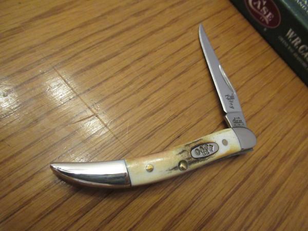 Case XX 2004 Burnt Stag Tiny Toothpick Pattern # 510096 SS Case XX 2004 Burnt Stag Tiny Toothpick Pattern # 510096 SS