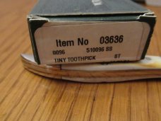 Case XX 2004 Burnt Stag Tiny Toothpick Pattern # 510096 SS