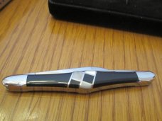 Case XX 2003 Exotic Jet Stone& Mother of Pearl Tuxedo Pattern # EX2156 SS