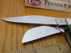 Case XX 2010 Hunter Green Bone Silver Script Large Stockman Pattern # 6375 SS