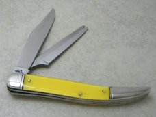 Schrade Walden NY USA Yellow Fisherman's Special Stainless Steel Toothpick Fish Knife c.1946-1973