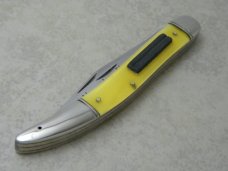 Schrade Walden NY USA Yellow Fisherman's Special Stainless Steel Toothpick Fish Knife c.1946-1973