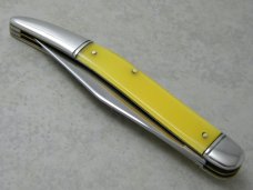 Schrade Walden NY USA Yellow Fisherman's Special Stainless Steel Toothpick Fish Knife c.1946-1973