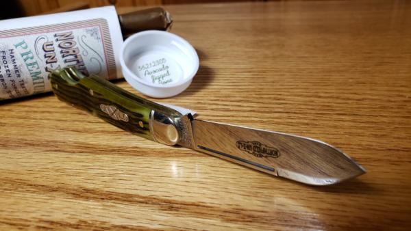 Great Eastern Cutlery 562123EO Avacado Jigged Bone Easy Open Northfield Carbon Steel NEW in the Tube