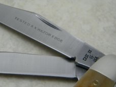 Case XX Stainless USA 2 Dot (1988) Bone 6347 HP SSP Tested XX Razor Edge Stockman Knife