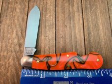 Great Eastern Cutlery Tidioute EZ Open Dog Leg Jack #56 Orange Scramble Acrylic 2023