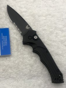Benchmade Rukus II 9600SBK Push Button Automatic Knife New In Box Discontinued