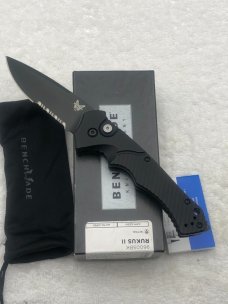 Benchmade Rukus II 9600SBK Push Button Automatic Knife New In Box Discontinued