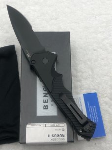 Benchmade Rukus II 9600SBK Push Button Automatic Knife New In Box Discontinued
