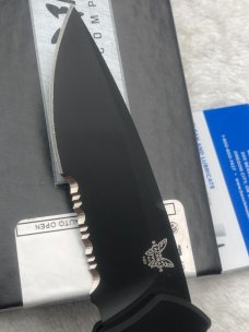 Benchmade Rukus II 9600SBK Push Button Automatic Knife New In Box Discontinued