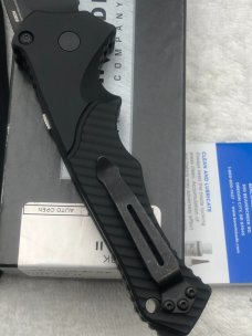 Benchmade Rukus II 9600SBK Push Button Automatic Knife New In Box Discontinued