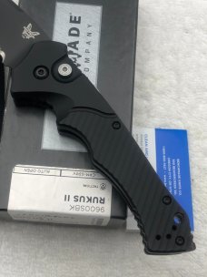 Benchmade Rukus II 9600SBK Push Button Automatic Knife New In Box Discontinued