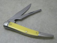 Wester Boulder Colo. Stainless Steel Yellow Toothpick Fish Knife c.1951-1978