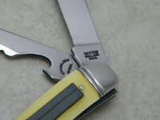 Wester Boulder Colo. Stainless Steel Yellow Toothpick Fish Knife c.1951-1978
