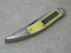 Wester Boulder Colo. Stainless Steel Yellow Toothpick Fish Knife c.1951-1978