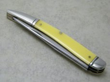Wester Boulder Colo. Stainless Steel Yellow Toothpick Fish Knife c.1951-1978