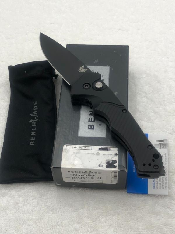 Benchmade Rukus II 9600 BK Push Button Automatic Knife New In Box Discontinued Benchmade Rukus II 9600 BK Push Button Automatic Knife New In Box Discontinued