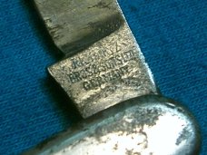 VINTAGE RICHARTZ BROS GERMANY FOLDING POCKET EQUAL END PEN JACK KNIFE KNIVES OLD AD ADVERTISING