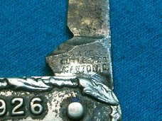 VINTAGE CANTON CUTLERY CO FOLDING POCKET EQUAL END PEN KNIFE KNIVES OLD AD ADVERTISING SAINT LOUIS