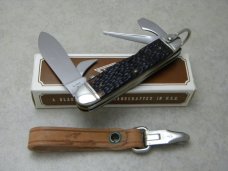 Western USA 901 Delrin Camp Scout Utility Knife & Leather Strap c.1980 - NIB 