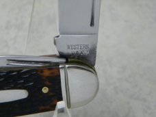 Western USA 901 Delrin Camp Scout Utility Knife & Leather Strap c.1980 - NIB 
