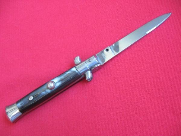 Vintage TRANSITIONAL Italian STILETTO Horn Switchblade Knife.