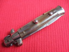 Vintage Rare Stamp 1950's Italian Picklock Stiletto E. MILTENBERG INC. Switchblade Knife