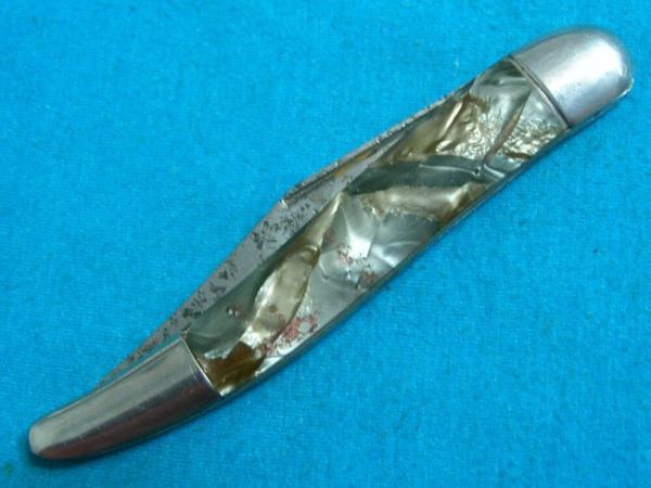 VINTAGE FANCY HANDLE HAMMER BRAND USA FOLDING POCKET TOOTHPICK TICKLER FISH KNIFE KNIVES OLD VINTAGE FANCY HANDLE HAMMER BRAND USA FOLDING POCKET TOOTHPICK TICKLER FISH KNIFE KNIVES OLD