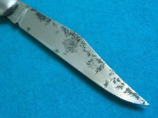 VINTAGE FANCY HANDLE HAMMER BRAND USA FOLDING POCKET TOOTHPICK TICKLER FISH KNIFE KNIVES OLD