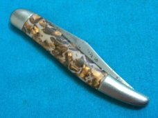 VINTAGE FANCY HANDLE HAMMER BRAND USA FOLDING POCKET TOOTHPICK TICKLER FISH KNIFE KNIVES OLD