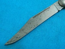 VINTAGE FANCY HANDLE HAMMER BRAND USA FOLDING POCKET TOOTHPICK TICKLER FISH KNIFE KNIVES OLD