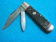 VINTAGE 1996 BULLDOG BD260 BONE FOLDING POCKET SLEEVEBOARD TEARDROP JUMBO JACK KNIFE KNIVES OLD