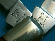 VINTAGE 1996 BULLDOG BD260 BONE FOLDING POCKET SLEEVEBOARD TEARDROP JUMBO JACK KNIFE KNIVES OLD