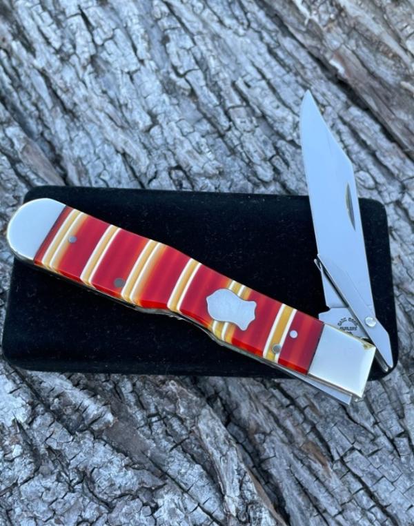 CASE BROTHERS ** CANDY STRIPE SYNTHETIC CHEETAH