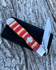CASE BROTHERS ** CANDY STRIPE SYNTHETIC CHEETAH
