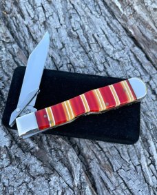 CASE BROTHERS ** CANDY STRIPE SYNTHETIC CHEETAH