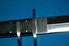 Cold Steel Black Bear Classic Subhilt Fighting Knife with Leather Sheath
