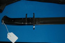 Cold Steel Black Bear Classic Subhilt Fighting Knife with Leather Sheath