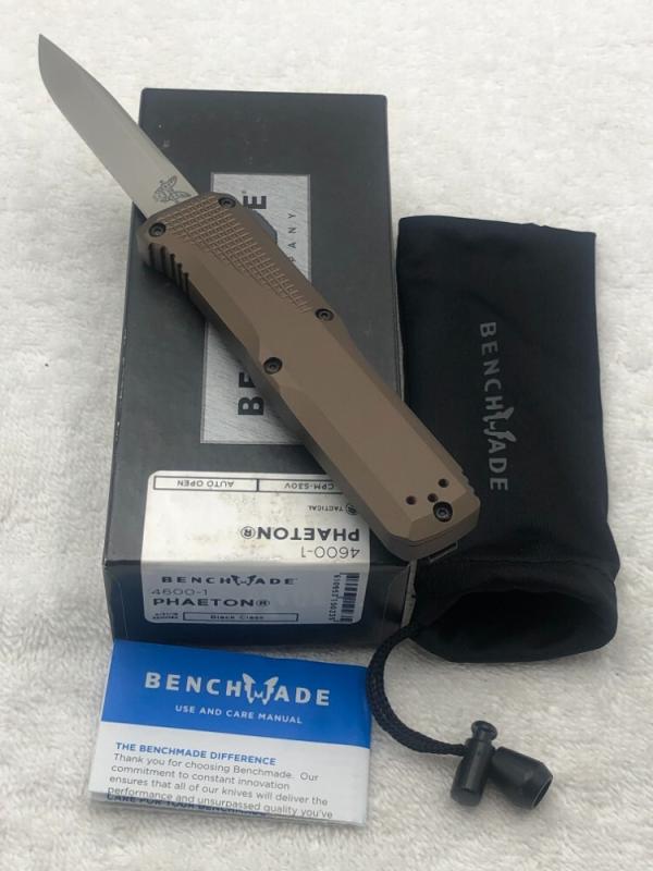 Benchmade 4600-1Phaeton Double Action Out The Front Automatic Knife New In Box Discontinued