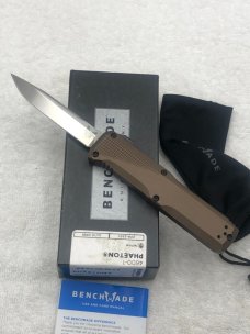 Benchmade 4600-1Phaeton Double Action Out The Front Automatic Knife New In Box Discontinued