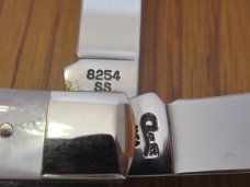Case XX 1997 Mother Of Pearl Trapper XX on Blade Pattern # 8254 SS