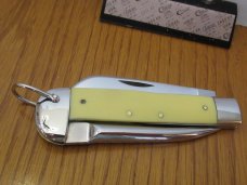 Case XX 1940 to 1964 Yellow Delrin Handle Marlin Spike Riggers Knife Pattern #3246R