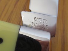 Case XX 1940 to 1964 Yellow Delrin Handle Marlin Spike Riggers Knife Pattern #3246R