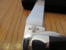 Case XX 2002 Exotic Jet Stone& Mother of Pearl Russlock Pattern # EX1953L SS
